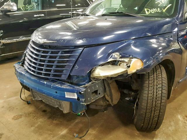 3C3EY55E35T287137 - 2005 CHRYSLER PT CRUISER BLUE photo 9