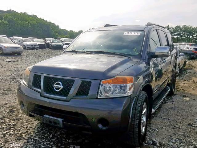 5N1BA0ND1BN620438 - 2011 NISSAN ARMADA SV GRAY photo 2