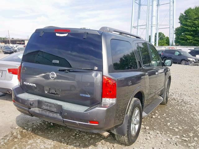 5N1BA0ND1BN620438 - 2011 NISSAN ARMADA SV GRAY photo 4