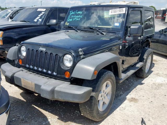 1J4FA24108L517065 - 2008 JEEP WRANGLER X BLACK photo 2