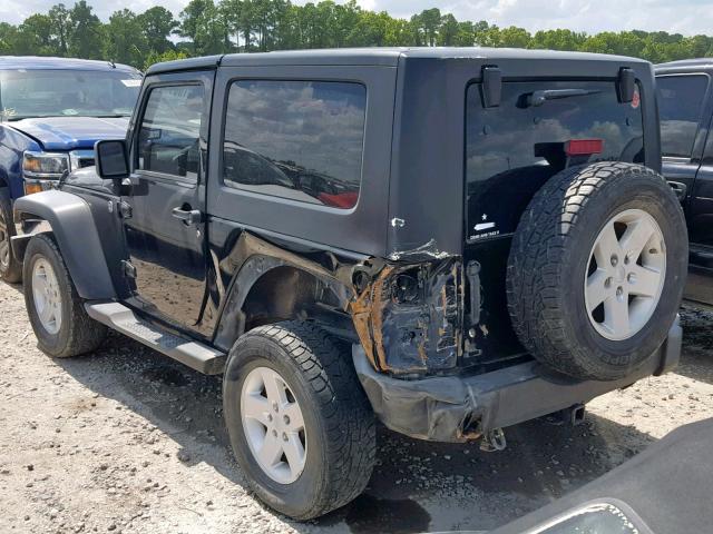 1J4FA24108L517065 - 2008 JEEP WRANGLER X BLACK photo 3