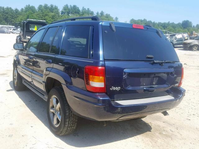 1J8GW68J24C129299 - 2004 JEEP GRAND CHER BLUE photo 3