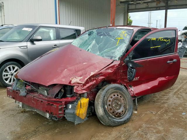 1FAFP31N57W207191 - 2007 FORD FOCUS ZX3 BURGUNDY photo 2