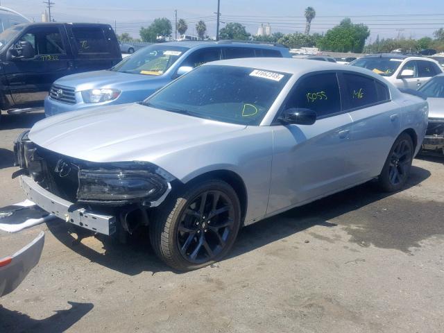 2C3CDXBG6KH572326 - 2019 DODGE CHARGER SX GRAY photo 2