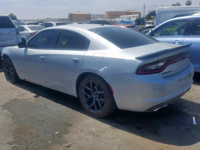 2C3CDXBG6KH572326 - 2019 DODGE CHARGER SX GRAY photo 3