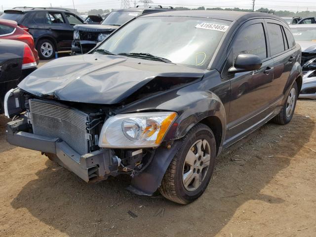 1B3HB28B08D717695 - 2008 DODGE CALIBER BLACK photo 2