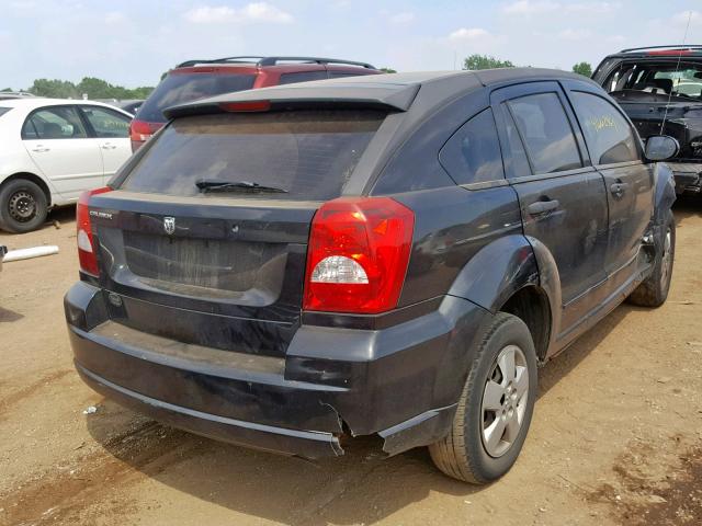 1B3HB28B08D717695 - 2008 DODGE CALIBER BLACK photo 4