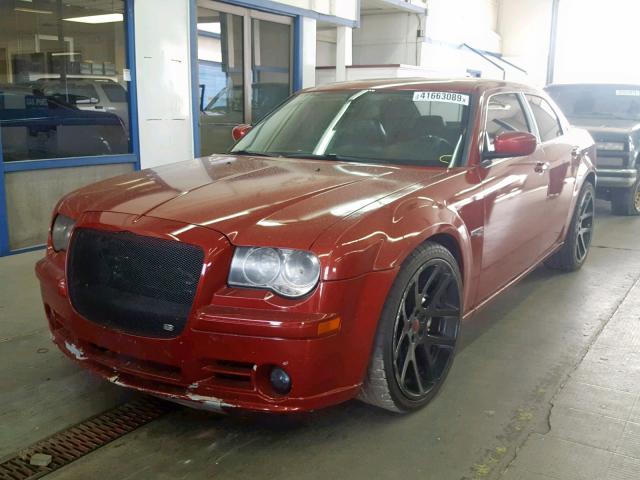 2C3LA73W27H861029 - 2007 CHRYSLER 300C SRT-8 MAROON photo 2