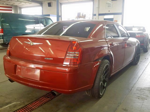 2C3LA73W27H861029 - 2007 CHRYSLER 300C SRT-8 MAROON photo 4