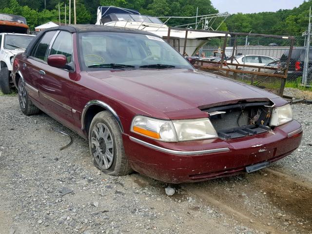 2MEFM74W74X635728 - 2004 MERCURY GRAND MARQ BURGUNDY photo 1