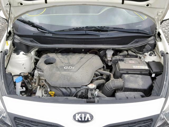 KNADM4A37E6419874 - 2014 KIA RIO LX WHITE photo 7