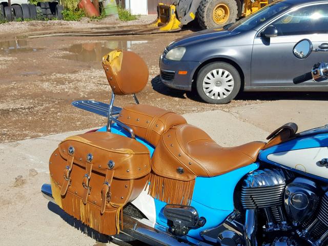 56KCVAAA3J3368372 - 2018 INDIAN MOTORCYCLE CO. CHIEF VINT BLUE photo 6