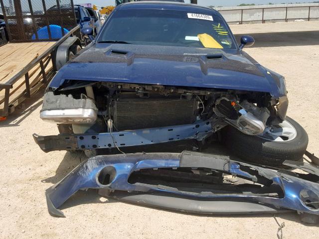 2C3CDYAG8EH298574 - 2014 DODGE CHALLENGER BLUE photo 9