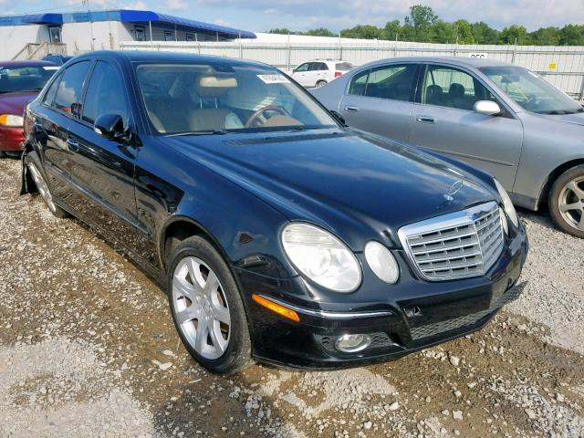 WDBUF56X37B033606 - 2007 MERCEDES-BENZ E 350 BLACK photo 1