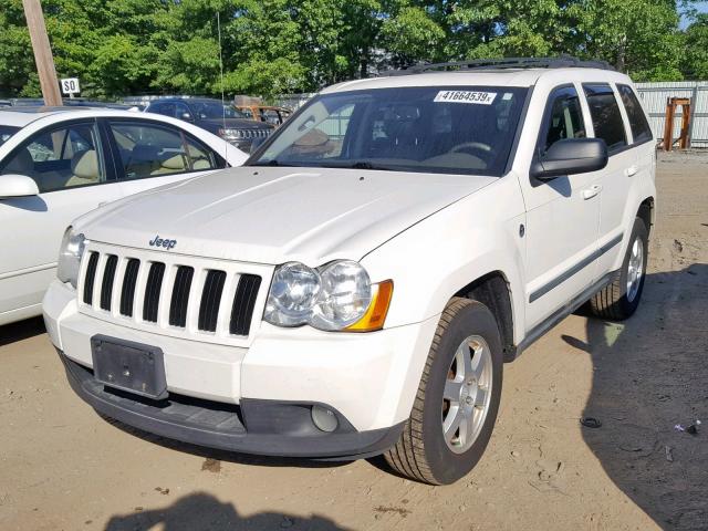 1J8HR48N98C162499 - 2008 JEEP GRAND CHER WHITE photo 2