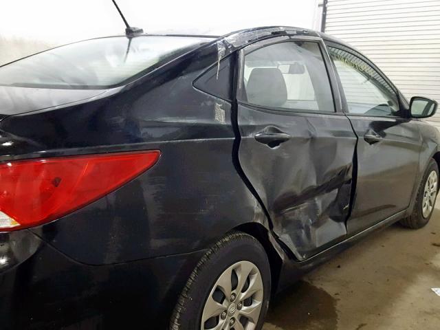 KMHCT4AE1HU327299 - 2017 HYUNDAI ACCENT SE BLACK photo 9