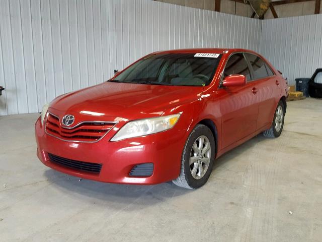 4T4BF3EK5BR169186 - 2011 TOYOTA CAMRY BASE RED photo 2