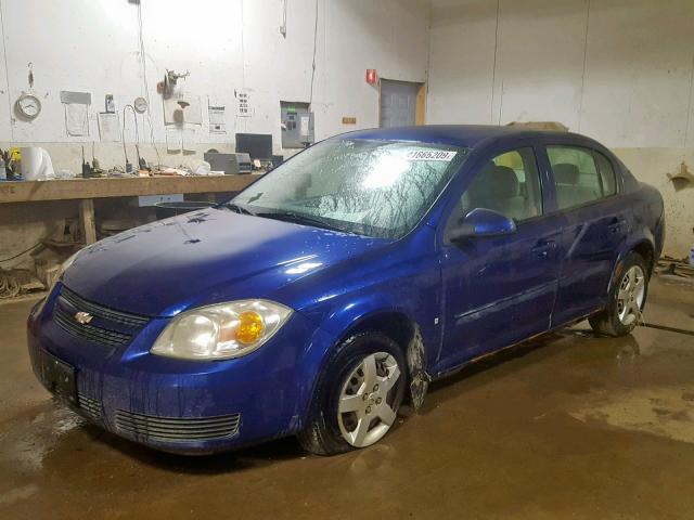 1G1AL55F077336506 - 2007 CHEVROLET COBALT LT BLUE photo 2