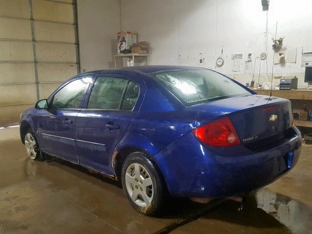 1G1AL55F077336506 - 2007 CHEVROLET COBALT LT BLUE photo 3