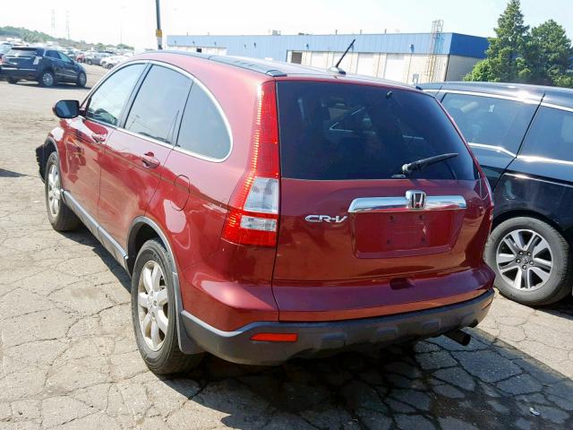 JHLRE48717C112707 - 2007 HONDA CR-V EXL RED photo 3