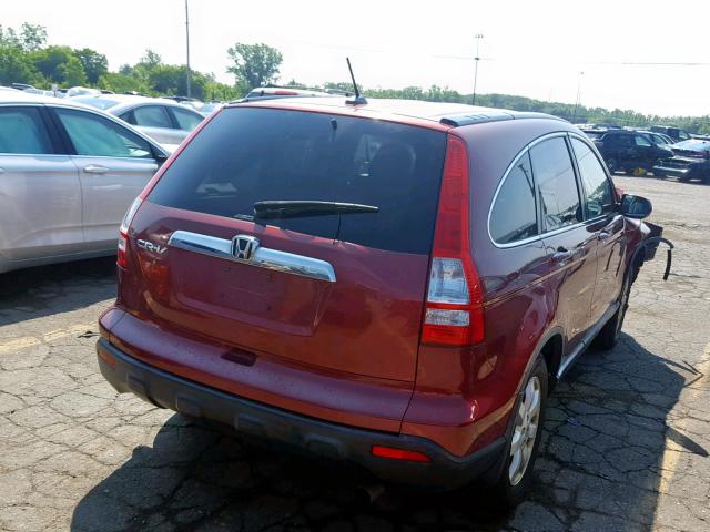 JHLRE48717C112707 - 2007 HONDA CR-V EXL RED photo 4