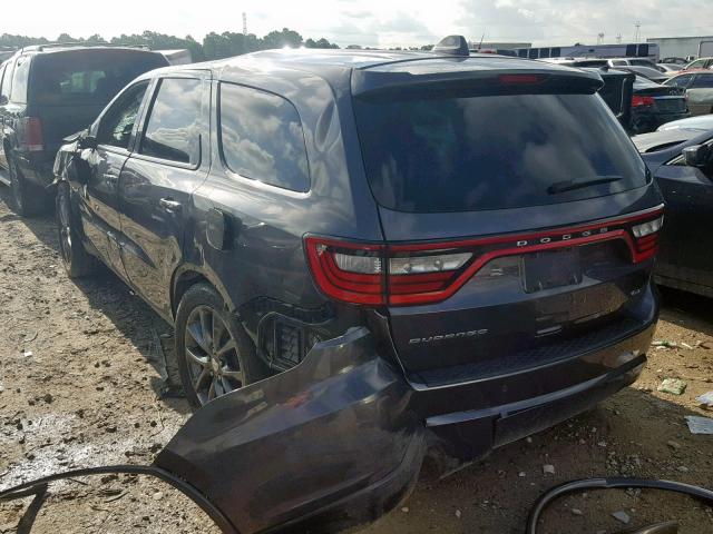 1C4RDHDG4HC869535 - 2017 DODGE DURANGO GT GRAY photo 3