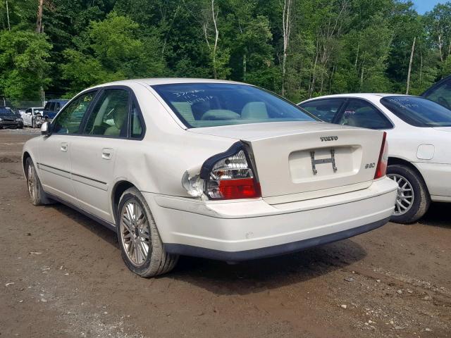 YV1TS92D031317006 - 2003 VOLVO S80 WHITE photo 3