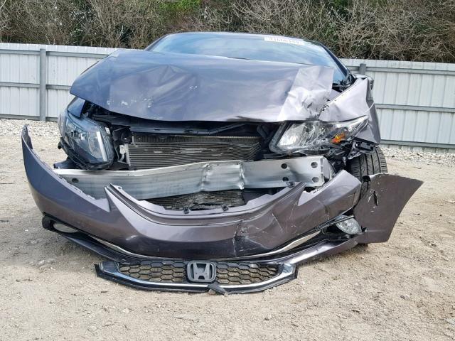 19XFB2F95FE053668 - 2015 HONDA CIVIC EXL GRAY photo 9