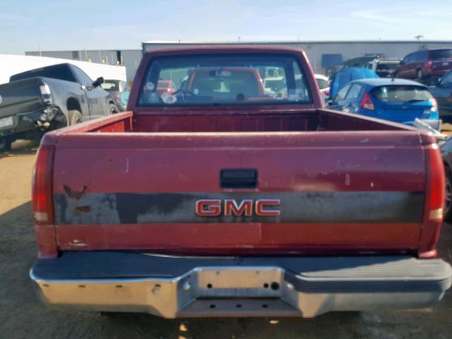 1GTDK14K4JZ517716 - 1988 GMC 1500 MAROON photo 6