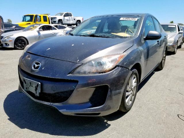 JM1BL1V73C1535432 - 2012 MAZDA 3 I CHARCOAL photo 2