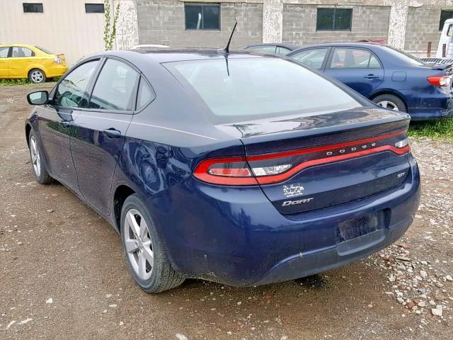 1C3CDFBB5GD762105 - 2016 DODGE DART SXT BLUE photo 3