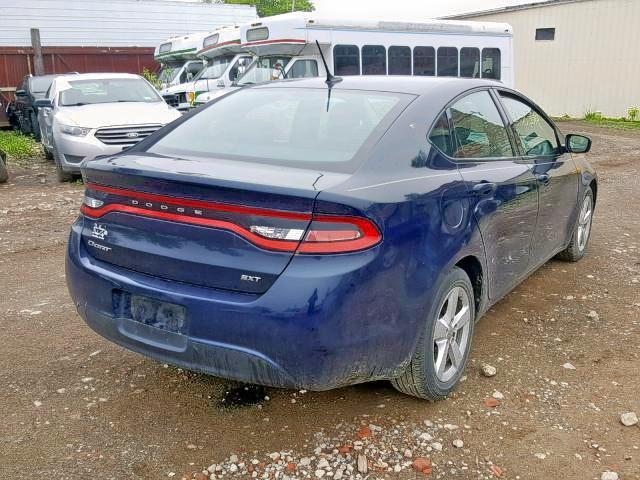 1C3CDFBB5GD762105 - 2016 DODGE DART SXT BLUE photo 4