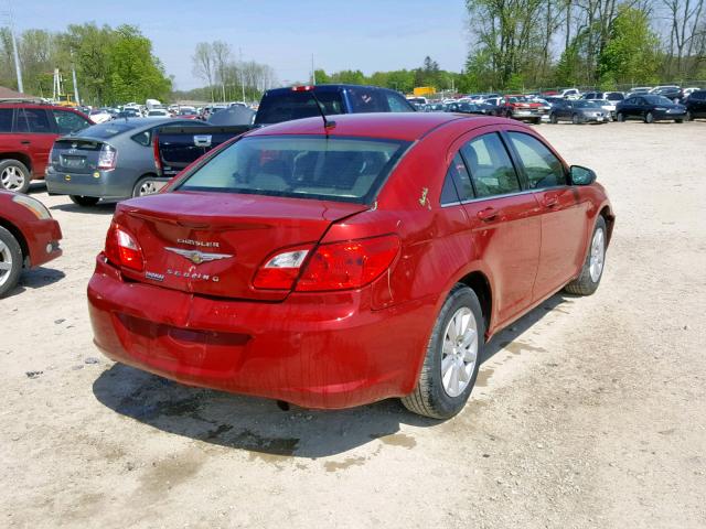 1C3LC46BX9N547513 - 2009 CHRYSLER SEBRING LX RED photo 4