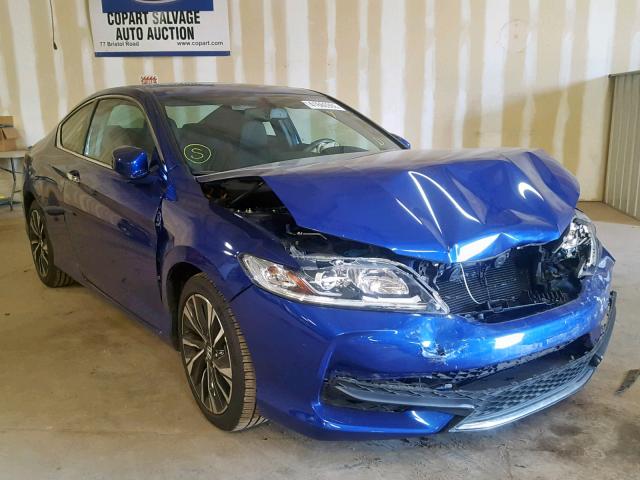 1HGCT2B83GA006609 - 2016 HONDA ACCORD EXL BLUE photo 1