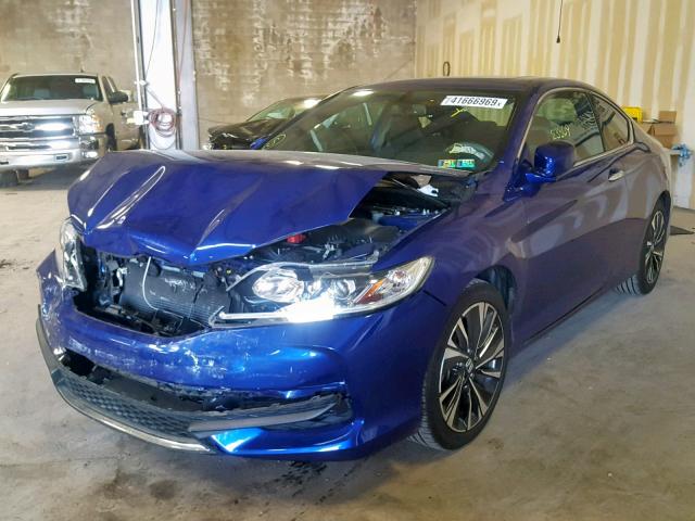 1HGCT2B83GA006609 - 2016 HONDA ACCORD EXL BLUE photo 2