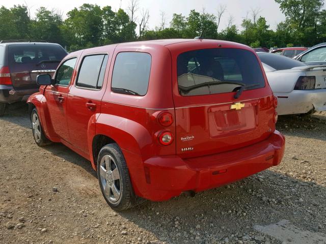 3GNCA13D88S724755 - 2008 CHEVROLET HHR LS RED photo 3