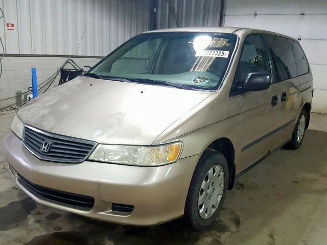 2HKRL18531H549779 - 2001 HONDA ODYSSEY LX BEIGE photo 2