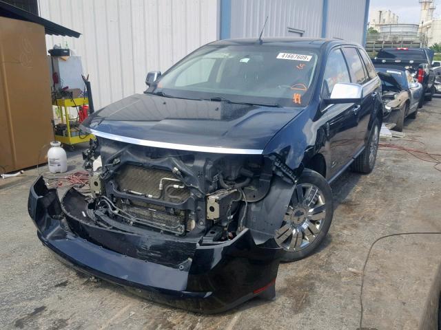 2LMDU88C38BJ10246 - 2008 LINCOLN MKX BLACK photo 2