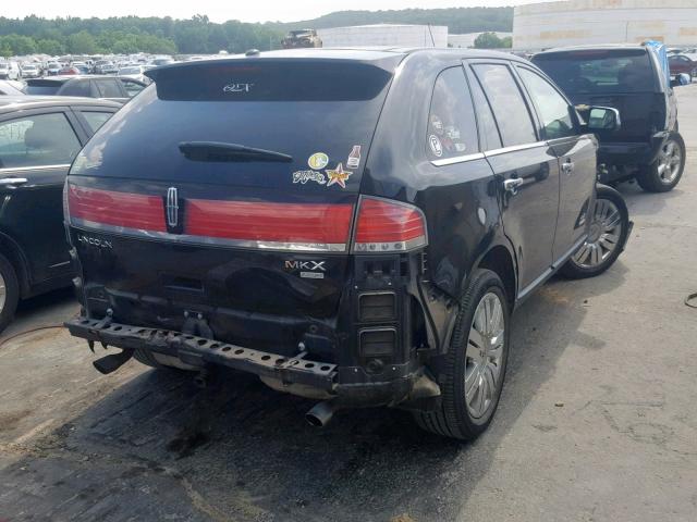 2LMDU88C38BJ10246 - 2008 LINCOLN MKX BLACK photo 4