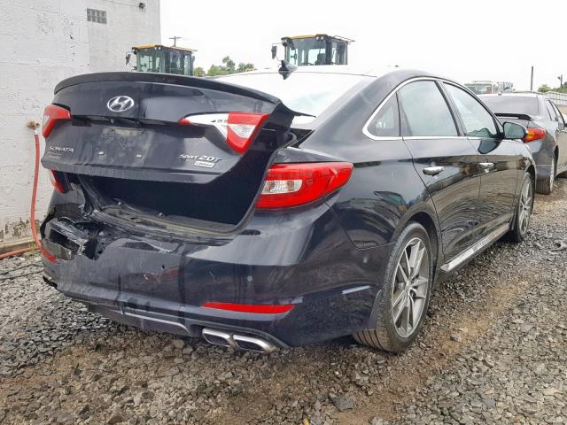 5NPE34AB6FH154521 - 2015 HYUNDAI SONATA SPO BLACK photo 4