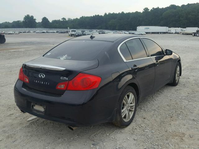 JN1DV6AR0BM651629 - 2011 INFINITI G25 BLACK photo 4