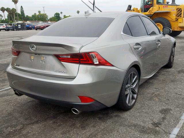 JTHBA1D28G5013050 - 2016 LEXUS IS 200T GRAY photo 4