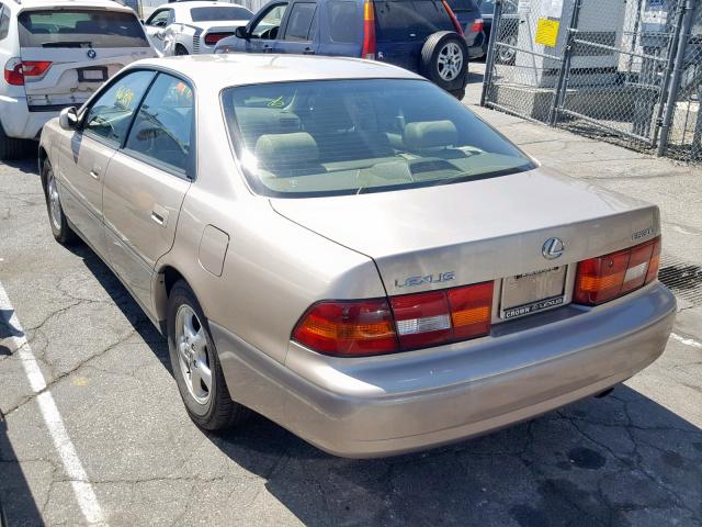 JT8BF28G7X0229059 - 1999 LEXUS ES 300 TAN photo 3