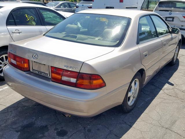 JT8BF28G7X0229059 - 1999 LEXUS ES 300 TAN photo 4