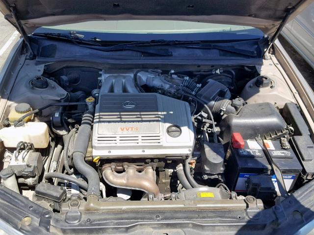 JT8BF28G7X0229059 - 1999 LEXUS ES 300 TAN photo 7