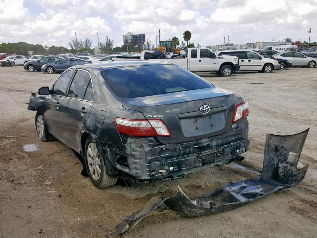 4T1BB46K28U062289 - 2008 TOYOTA CAMRY HYBR GRAY photo 3