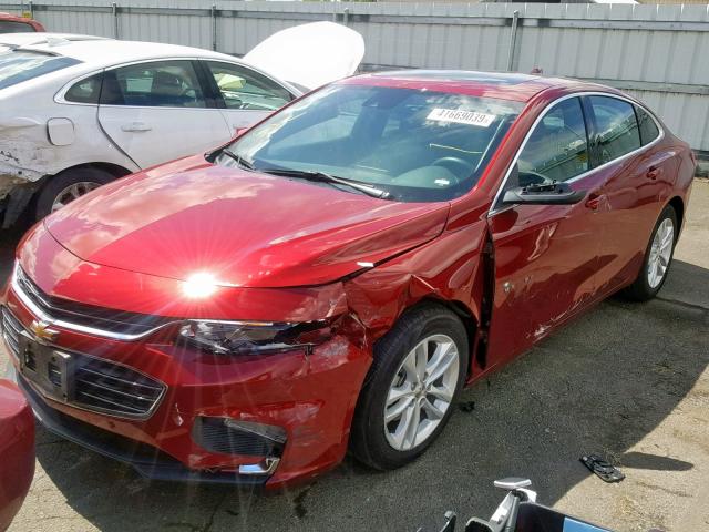 1G1ZJ5SU3HF222244 - 2017 CHEVROLET MALIBU HYB RED photo 2