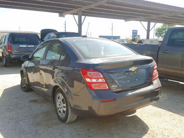 1G1JB5SH4H4102753 - 2017 CHEVROLET SONIC LS 灰色 照片 3