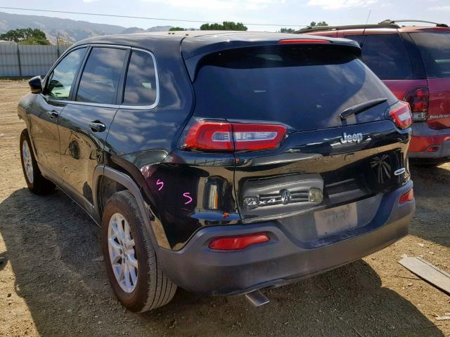 1C4PJMCB1FW714791 - 2015 JEEP CHEROKEE L BLACK photo 3