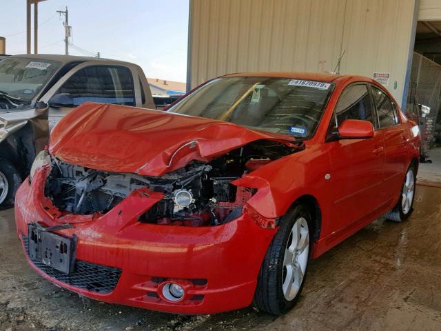 JM1BK123741141955 - 2004 MAZDA 3 S RED photo 2